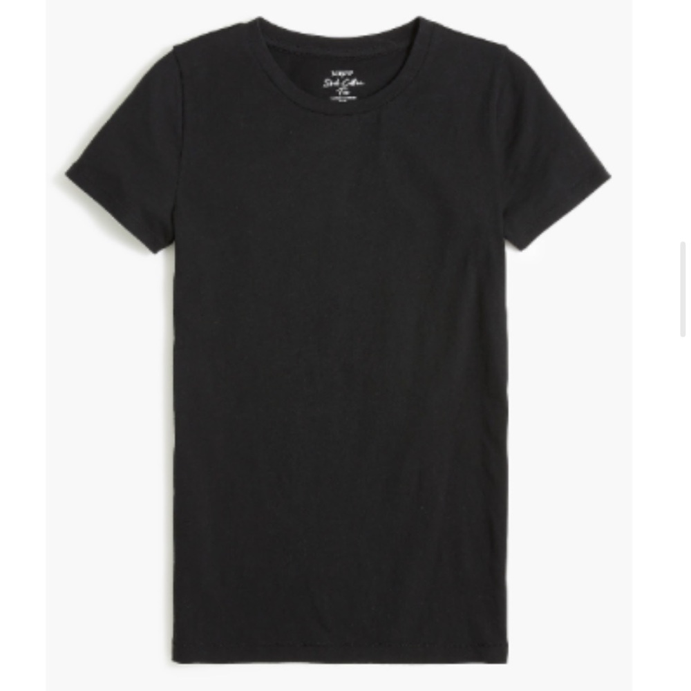 *NWT* Black Jcrew Vintage Slub Cotton Tee Size 2X